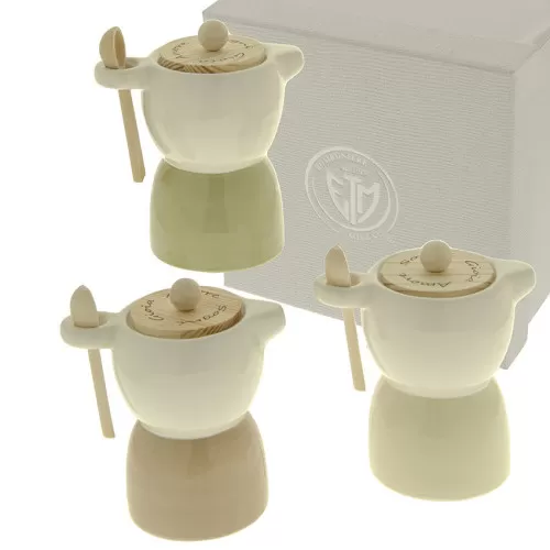 Bomboniera matrimonio zuccheriera moka linea style ETM - 1