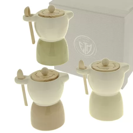 Bomboniera matrimonio zuccheriera moka linea style ETM - 1