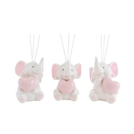 Bomboniera nascita e battesimo profumatore elefantino rosa Le stelle - 8