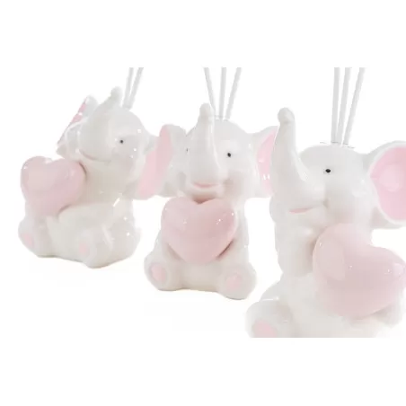 Bomboniera nascita e battesimo profumatore elefantino rosa Le stelle - 9