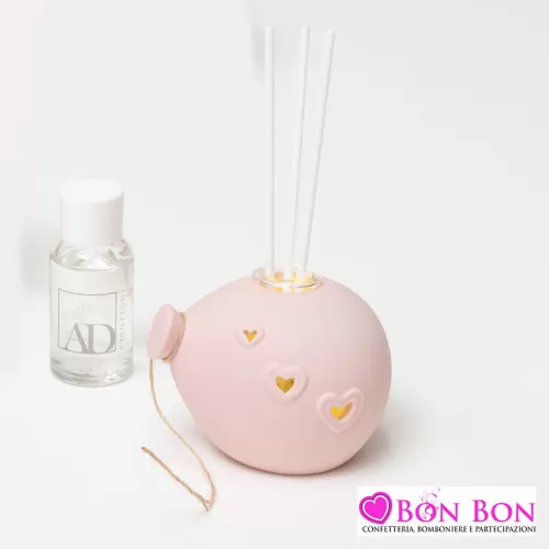 Bomboniera nascita e battesimo profumatore palloncino rosa AD - 1