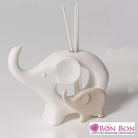 Bomboniera matrimonio profumatore elefante AD - 1