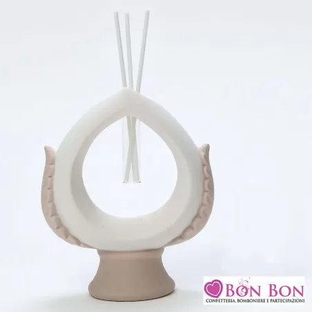 Bomboniera matrimonio profumatore pigna stilizzata AD - 1