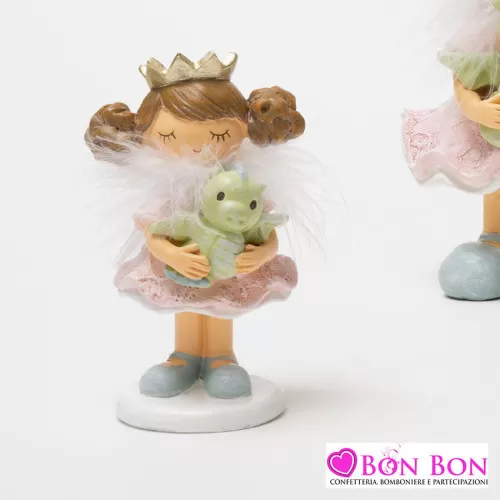 Bomboniera prima comunione principessa con draghetto AD - 1