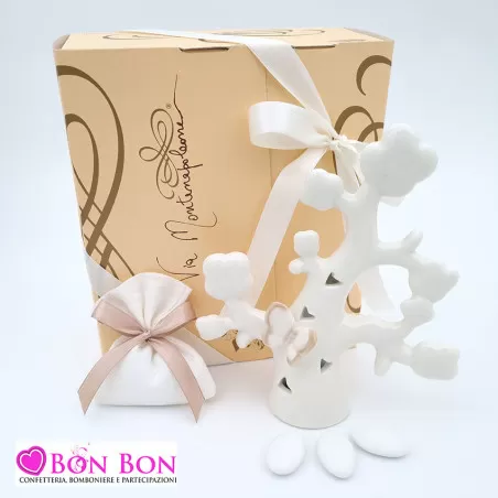 Bomboniera matrimonio in offerta albero della vita con luce led - 1