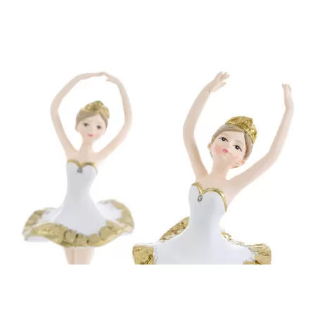 Bomboniera prima comunione ballerina resina bianco e oro 2 assortiti Le stelle - 8