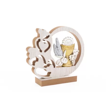 Bomboniera prima comunione calice in legno e resina Le stelle - 12