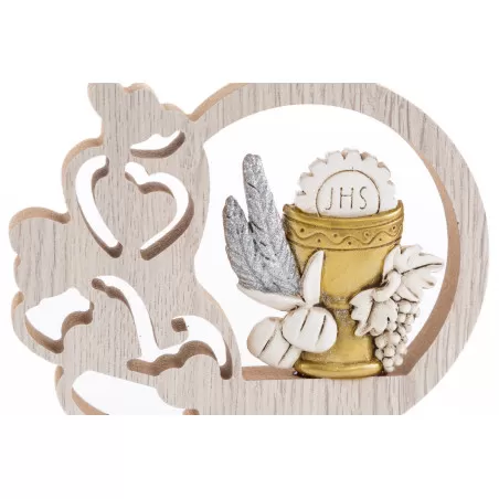 Bomboniera prima comunione calice in legno e resina Le stelle - 13