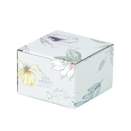 Bomboniera matrimonio hervit contenitore porcellana bianco linea brunei Hervit - 3