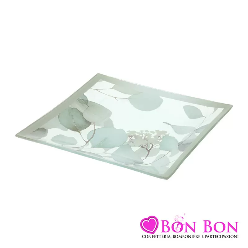 Bomboniera matrimonio hervit piatto linea botanic verde Hervit - 1