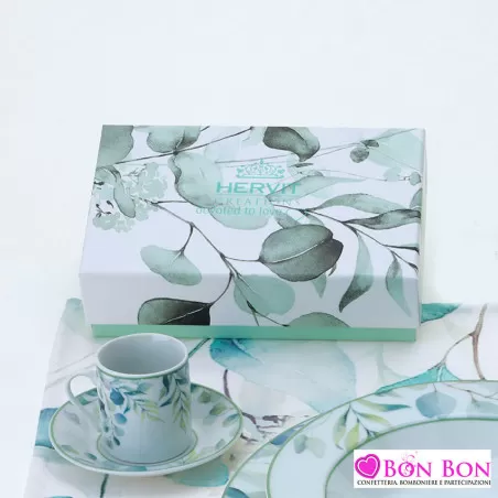 Bomboniera matrimonio hervit piatto linea botanic verde Hervit - 2
