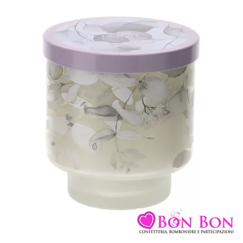 Bomboniera matrimonio hervit candela rose wood linea botanic rosa Hervit - 1