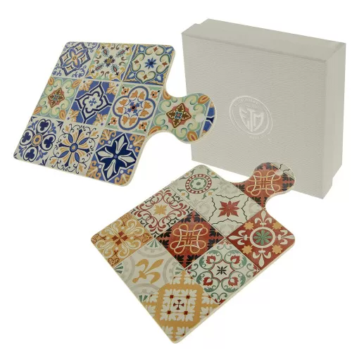 Bomboniera matrimonio tagliere quadrato 2 assortiti ETM - 1