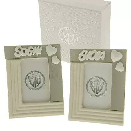 Bomboniera matrimonio portafoto piccolo linea cuoricini ETM - 1