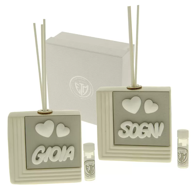 Bomboniera matrimonio profumatore linea cuoricini ETM - 1