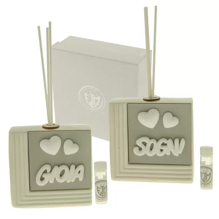 Bomboniera matrimonio profumatore linea cuoricini ETM - 1