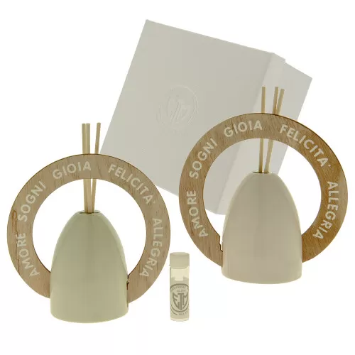 Bomboniera matrimonio diffusore arco 2 colori assortiti ETM - 1