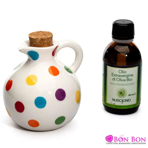 Bomboniera matrimonio solidale cuorematto oliera pois Cuorematto - 1