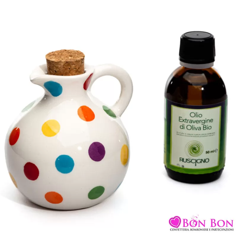 Bomboniera matrimonio solidale cuorematto oliera pois Cuorematto - 1