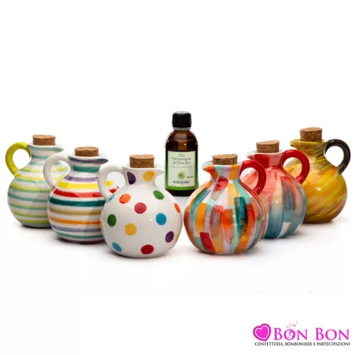 Bomboniera matrimonio solidale cuorematto oliera disegni assortiti Cuorematto - 1