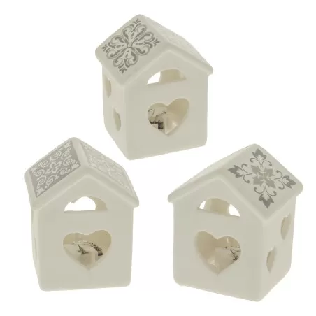 Bomboniera matrimonio casetta con decoro maiolica ETM - 1