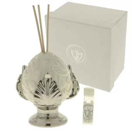 Bomboniera matrimonio profumatore pumo con base silver ETM - 1