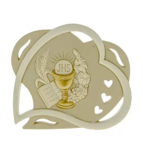 Bomboniera prima comunione cuore con icona prima comunione ETM - 1