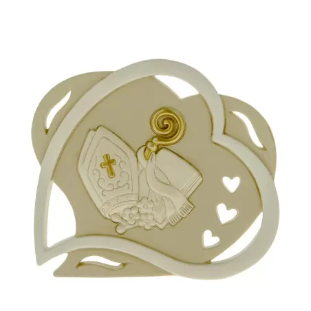 Bomboniera cresima cuore con icona cresima CM 11 ETM - 1