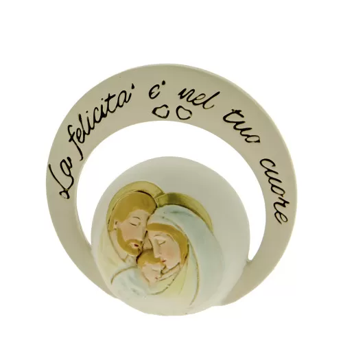 Bomboniera prima comunione arco con icona sacra famiglia e frase ETM - 1