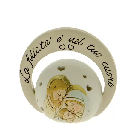 Bomboniera prima comunione arco con icona sacra famiglia e led ETM - 1