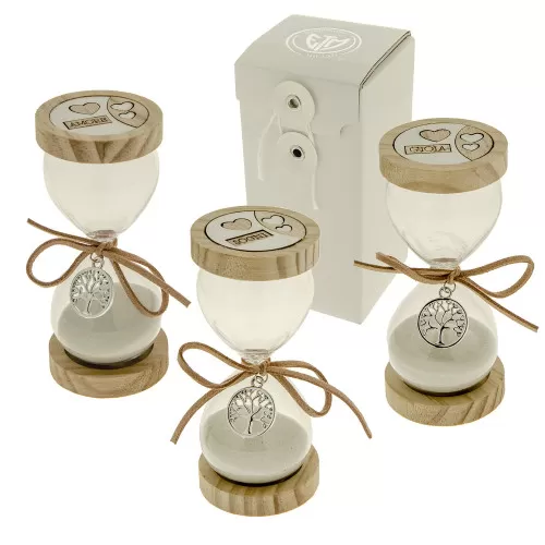 Bomboniera matrimonio clessidra con ciondolo ETM - 1