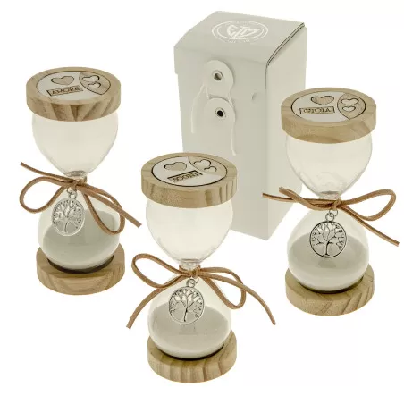 Bomboniera matrimonio clessidra con ciondolo ETM - 1