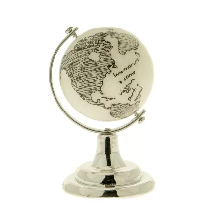 Bomboniera mappamondo con frase matrimonio ETM - 1