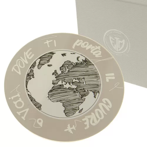 Bomboniera matrimonio sottopentola con immagine mondo e frase ETM - 1