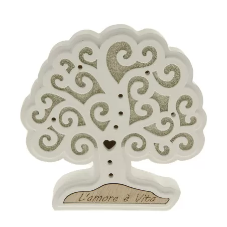 Bomboniera matrimonio albero della vita con brillantini e led ETM - 1