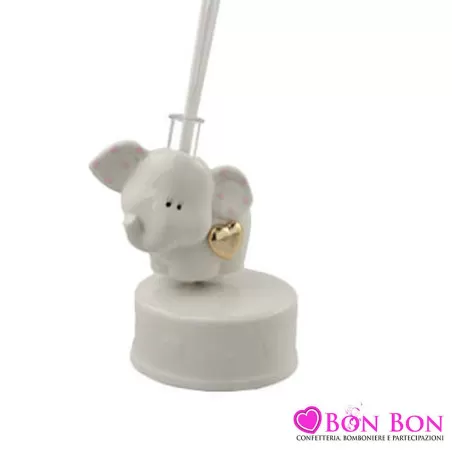 Bomboniera nascita e battesimo profumatore carillon elefantino bimba Royal Gifts - 1