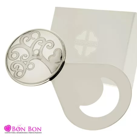 Bomboniera matrimonio quadrifoglio apribottiglie albero linea sartre Quadrifoglio - 1