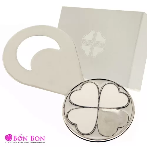 Bomboniera matrimonio quadrifoglio apribottiglie quadrifoglio linea sartre Quadrifoglio - 1