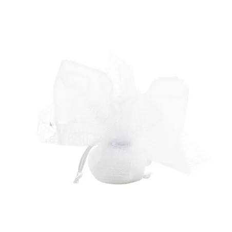 Bomboniera matrimonio harmony famiglia traforata c-cuori e led bianco-tortora porcellana Harmony - 2