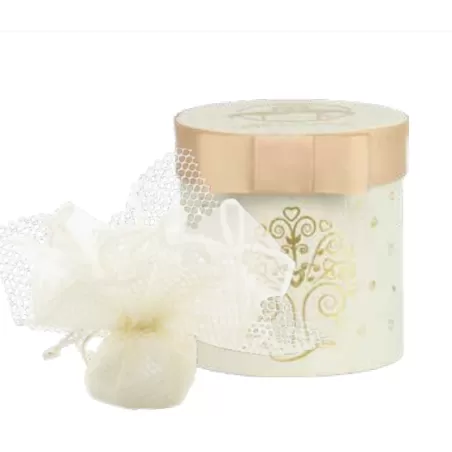 Bomboniera matrimonio harmony profumatore c-led mappamondo c-corona bianco-tortora porcellana Harmony - 2