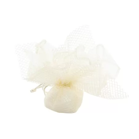 Bomboniera matrimonio harmony profumatore c-led mappamondo c-corona bianco-tortora porcellana Harmony - 3