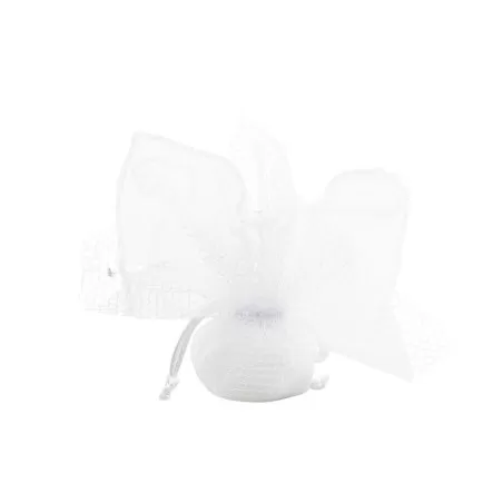 Bomboniera matrimonio harmony profumatore c-led a forma di cuore c-fiore bianco porcellana Harmony - 3