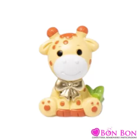 Bomboniera nascita e battesimo animali della foresta grande resina Margot - 2