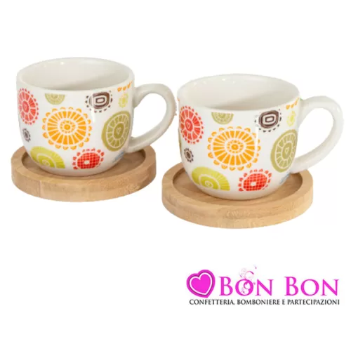 Bomboniera matrimonio cuorematto set tazzine da caffé linea caffettino Cuorematto - 1