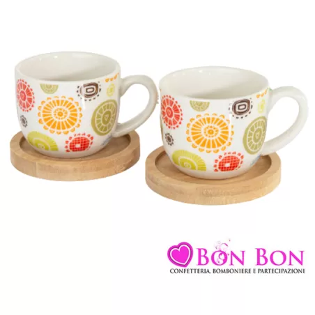 Bomboniera matrimonio cuorematto set tazzine da caffé linea caffettino Cuorematto - 1