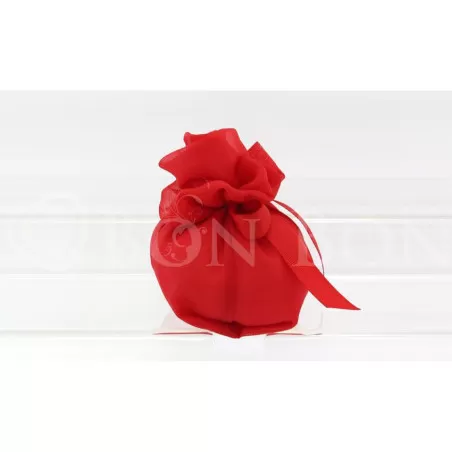 Sacchetto porta confetti per laurea organza Fagotto Rosso Liete Creazioni - 2