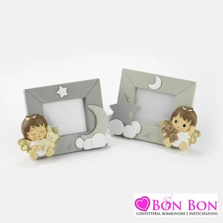 Bomboniera angelo per battesimo portafoto piccolo Margot - 1