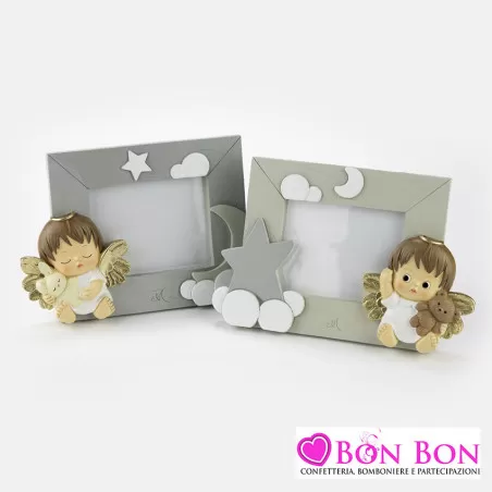 Bomboniera angelo per battesimo portafoto grande Margot - 1