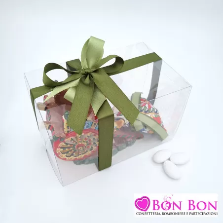 Bomboniera siciliana carretto in ceramica - 5