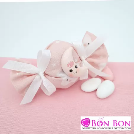 Sacchetti confetti battesimo con stelle rosa con magnete Liete Creazioni - 7